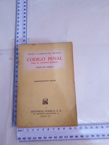 Codigo Penal Para El Distrito Federal (Usado)