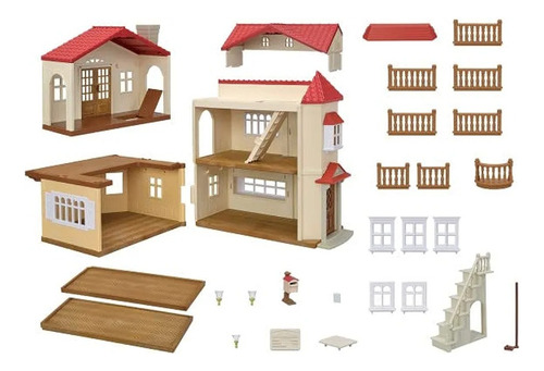 Calico Critters Casa De Campo Con Luces Y Accesorios .