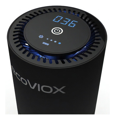 Ecoviox Ev Compact01 Purificador De Aire Auto Y Ambientes Color Negro