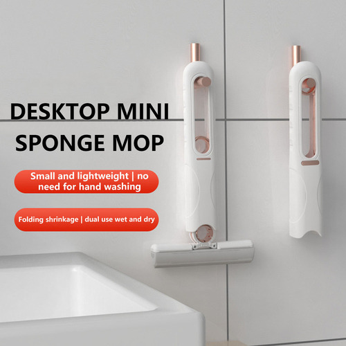 Mini Mopa Absorbente, Perezosa, Sin Lavar A Mano, Absorbe