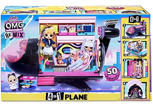 L.o.l. ¡sorpresa! Dios Mio. Remix 4-in-1 Plane Playset Trans