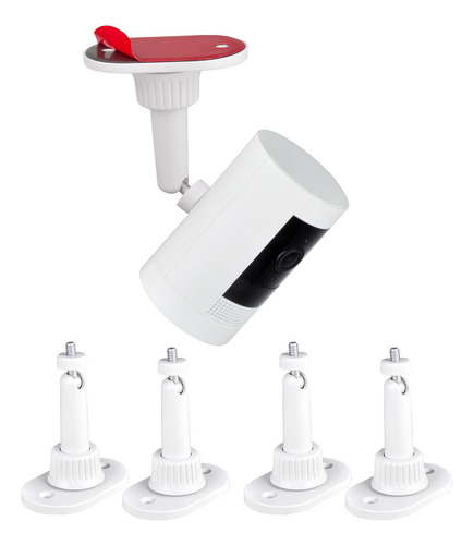 Paquete De 4 Soportes De Pared Adhesivos Compatibles Con Cam