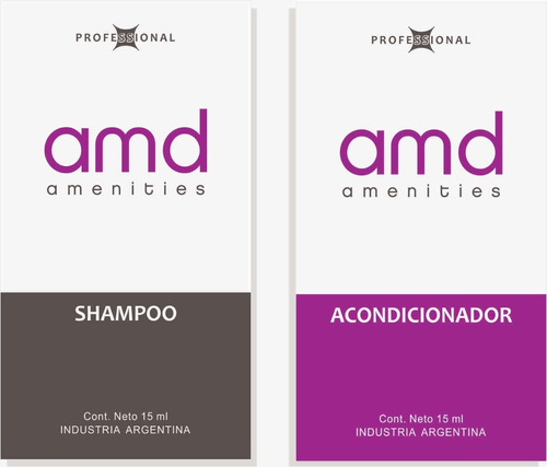 Shampoo (500 U.) + Acondicionador (500 U.) Amd Proffesional 