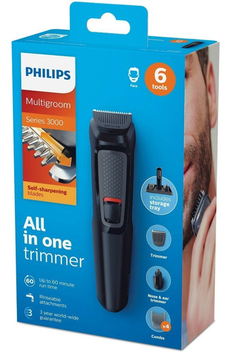 Barbeador Elétrico Maquina Philips 6 Em1 Multigroom 