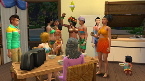 The Sims 4 Bundle Plus Island Living Ps4 Fisico Flex Zonagam