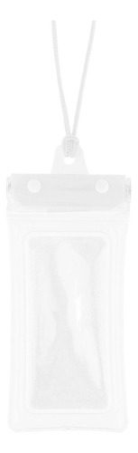 3 Bolsa Impermeable Para Teléfono, Con Cordón, Blanco