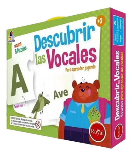 Juego De Vocales Aprende Y Descubre Royal +3  Febo 