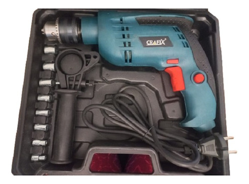 Taladro De Impacto Crafl X 30 Accesorios Más Maleta