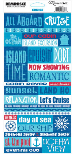 Reminisce Signature Serie Travel Stickers-crucero Cotizacion