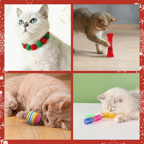 Calendario De Adviento De Navidad Con Juguetes Para Gatos Ca