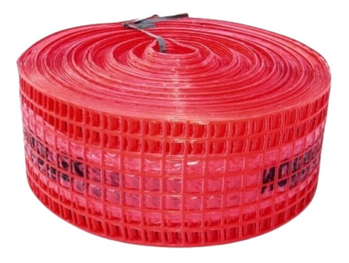 Imagen 1 de 5 de Malla Para Cable Subterraneo Roja Electricidad 15cmx100mts