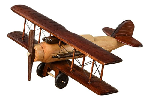 Mersuii Modelo De Aviones De Madera Vintage, Avión Retro Pl