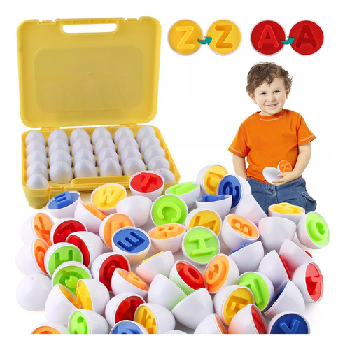 Huevos De Juguete Educativos Para Niños Multicolor 26 Piezas