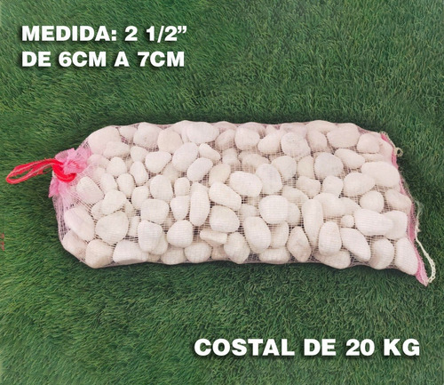 Imagen 2 de 8 de Piedra Decorativa Onix Blanca De 6cm A 7cm Tipo Mármol. 2019 Granulometría Máxima 7 Cm Granulometría Mínima 6 Cm