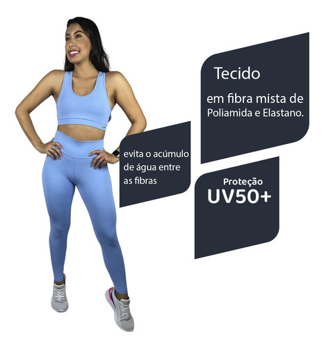 Legging Feminina Moda Fitness Academia Cos Alto Di Paula