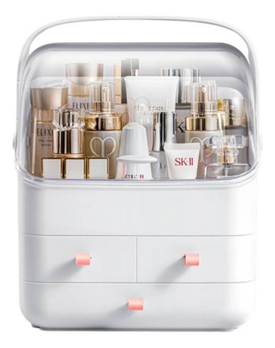 Caja Organizador De Cosmético Tocador Skincare Baño Multiuso