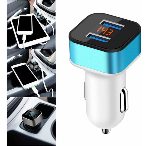 Cargador Para Auto 2 Puertos Usb