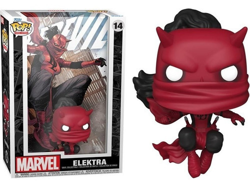 Capa de quadrinhos Funko Pop Elektra 14 Marvel Daredevil
