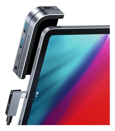 Hub Baseus Adaptador 6en1 Usb C Para iPad Pro 12.9 2021 M1