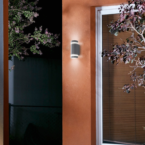Imagen 7 de 7 de Lámpara Para Muro Exterior, Antracita, Base Gu10x2 Tecnolite