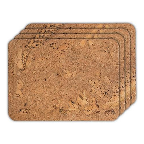 Placemats Set Of 4, Cork Placemats, Rectangular Shape 1...