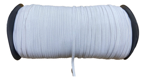 Elastico De Poliester Para Embutir Blanco 5mm X 100 Metros