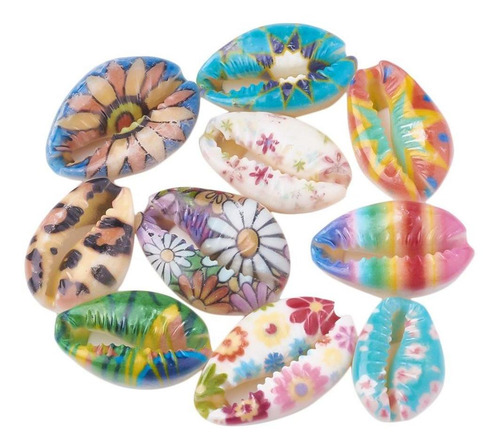 50pcs Colgantes De De De Coloridas Que Hacen Joyería De