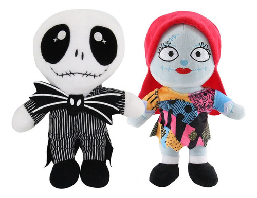 2pcs/set Jack Skellington Sally Muñeco Peluche Niños Juguete