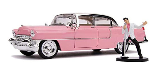 Muñeco De Elvis Presley Y Cadillac Fleetwood W Color Rosa