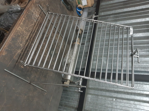 Imagen 4 de 10 de Asador Parrilla Pinche 60x80 Doblevarilla Acero Inox Brasas®