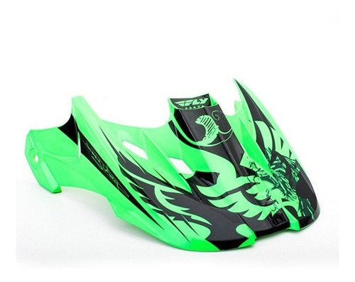 Pala Para Capacete Fly Racing Kinetic Green/black