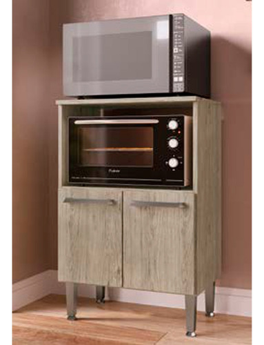 Mueble Cocina Microondas Multiuso 2 Puertas Ebz