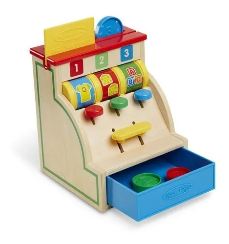 Caja Registradora Juguete Didactico Madera Melissa Doug