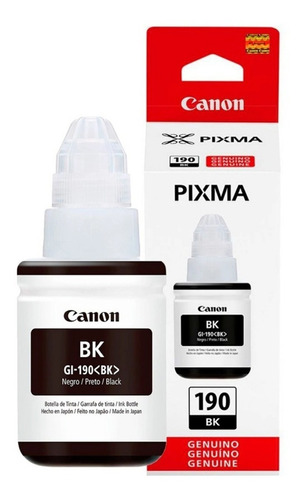 Tinta Canon Pixma 190 Negra Original