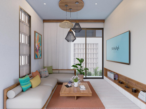 Venta Departamento De 2 Habitaciones En Privada En Temozón Norte