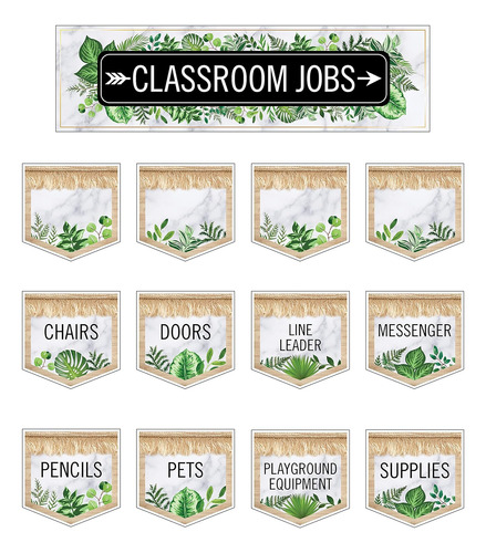 Boho 46piece Classroom Jobs  In Board Set, Classroom Jo...