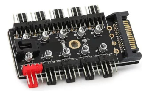 Cooler Hub Splitter Pwn Fan 1x10 Negro