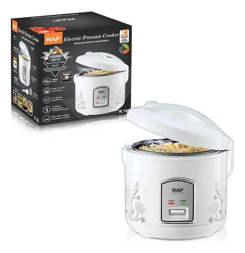 Olla Arrocera A Presión Acero Inoxidable 5l 900w Raf R.180