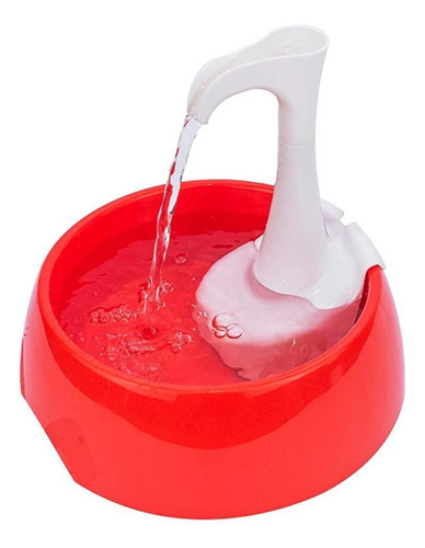 Bebedouro Fonte Para Cães E Gatos 1,2l Usb Bivolt Vermelho