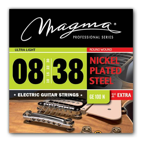 Encordado Guitarra Electrica Magma Nickel .008 Ge100n