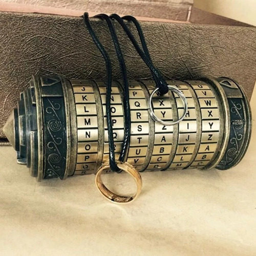Imagen 4 de 10 de Código Da Vinci Mini Cryptex Collares + Anillos San Valentin