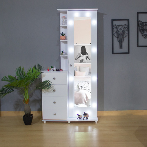 Imagen 2 de 10 de Espejo Hollywood Luces Tipo Camerino + Puff