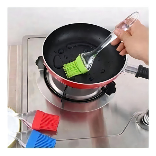 Espatula Pincel De Silicone 19cm -40°c Até 220°c Cor Colorido