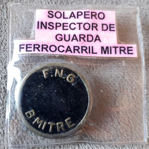 Antiguo Solapero De Inspector De Guarda Ferrocarril Mitre