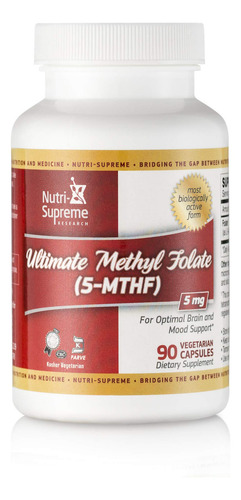 Nutri-supreme Metilfolato 5 Mg 90 Cápsulas Vegetarianas