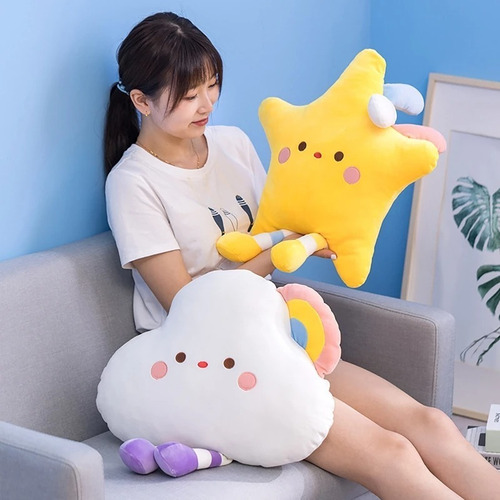 Imagen 6 de 6 de Peluche Almohada Cojín Estrella 46cm