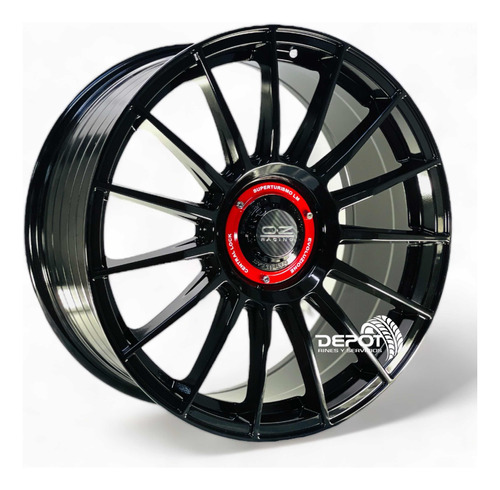 4 Rines 19x8.5 5/100 Negro Brillante