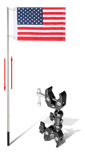 Soporte De Bandera Para Carrito De Golf Con Asta De Bande