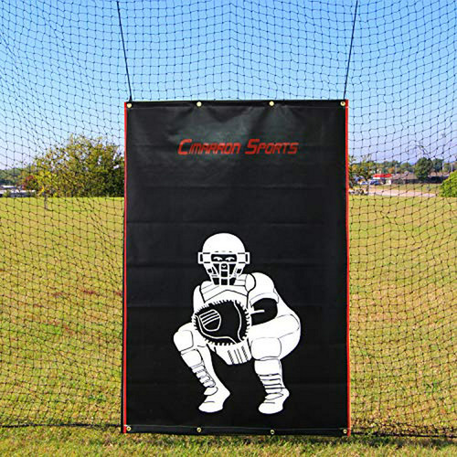 Cimarron 4 X 6 Backstop De Vinilo Con Catcher Imagen