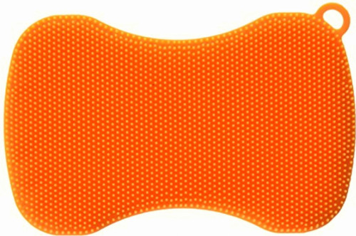 Kuhn Rikon, Orange Stay Clean Scrubber, 5  X 3 